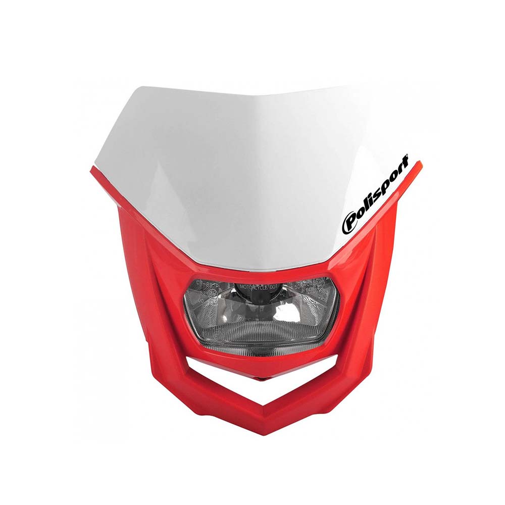 8657400040 Polisport Halo Headlight 8657400040 - White/Red